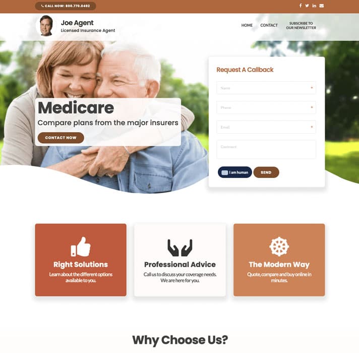 Insurance Agent Websites